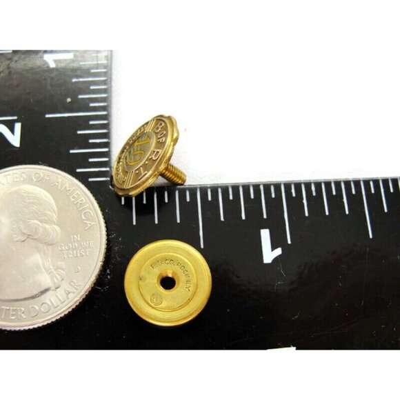 B of RT 10 Years Membership 1/10 10K Tie Tack Gold Filled Neck Tie Lapel Pin - Picture 7 of 7